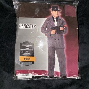 Gangster Pinstripe Suit Costume for Kids